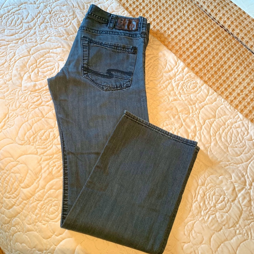 Designed in Canada SILVER Jeans W33xL34 Grey wash